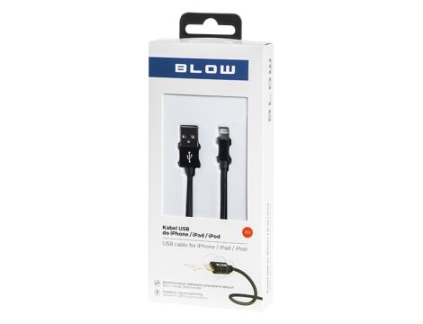 USB-Stecker A - iPhone 1,0m geflochten BL - 2