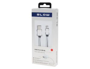 USB-Anschluss A - micro B 1,0m geflochten-silber - image 2