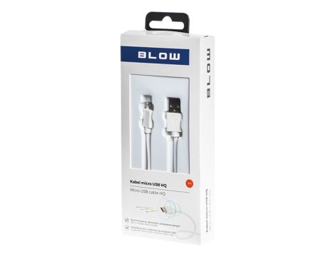 USB-Stecker A - micro B 1,0m weiß HQ1 BLISTER - 2