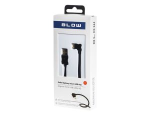 USB-Stecker A - micro B 1.0m gewinkelt schwarz gold BLISTER