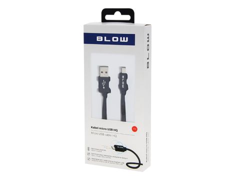 USB-Stecker A - micro B 1.0m geflochten schwarz BLISTER - 2