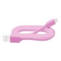 USB-Stecker A - micro B 1.0m rosa flach BLISTER - 3