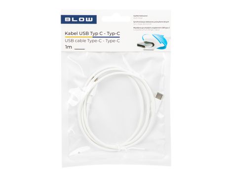 USB-C - USB-C 2.0 Stecker 1.0m weiß - 2