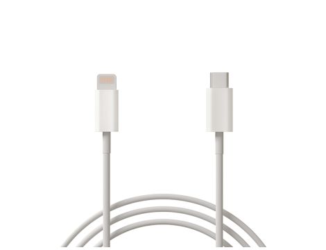 USB-C Stecker -iPhone 1m weiß - 2