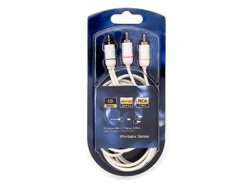 Anschlussstecker 2.5ST-2xRCA PORTABLE 1.5m