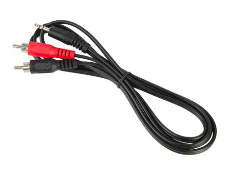 Anschlussstecker 3.5ST-2xPLUG RCA 1.5m Pendel