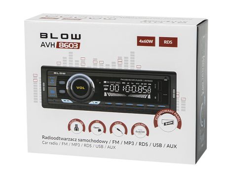 Radio BLOW AVH-8603 RDS MP3/USB/micro SD/BLUETOOTH - 6