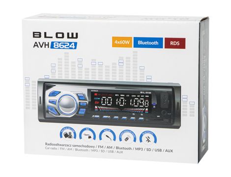 BLOW Radio AVH-8624 RDS MP3/USB/micro SD/BLUETOOTH FM/AM - 5