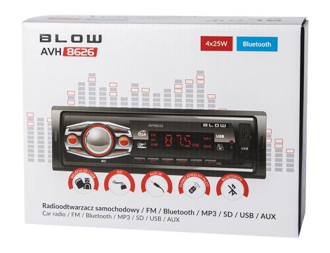 Radio BLOW AVH-8626 MP3/USB/micro SD/BLUETOOTH - 4