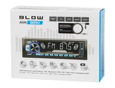 BLOW AVH-8890 RDS APP RGB MP3/USB/micro SD/BLUETOOTH Radio + Mikrofon - 5