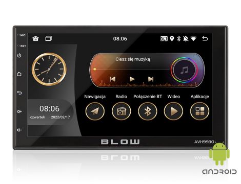 BLOW AVH-9930 2DIN 7" GPS Android Radio