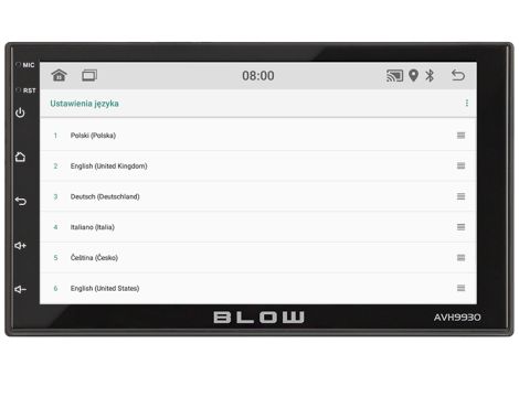 BLOW AVH-9930 2DIN 7" GPS Android Radio - 8