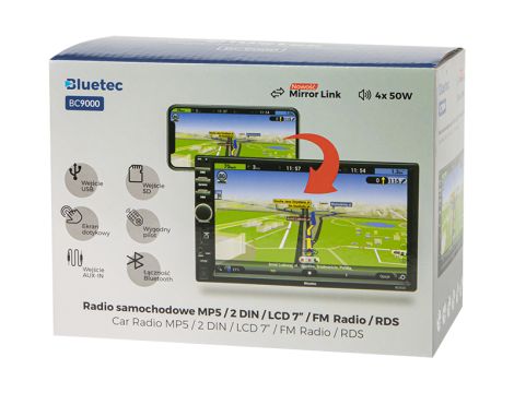 Radio BLUETEC BC9000 2DIN 7" - 5