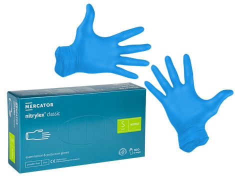 Nitril-Handschuhe blau S 100 Stück