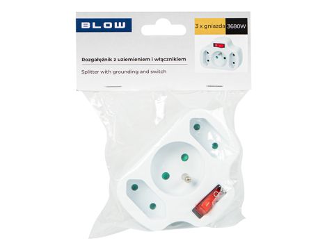 R-12WS PR 3G Steckdosensplitter mit Schalter - 4