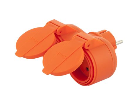 R-270P 2GN IP44 Abzweigverteiler mit Erdung rund orange