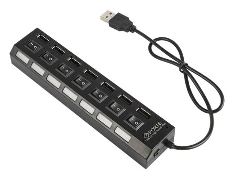 USB-Splitter WT.A-7xGN.A HUB aktiv