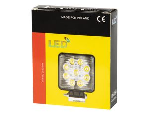 Kfz-Arbeitsleuchte 9 LED quadratisch 12V 4000K - image 2