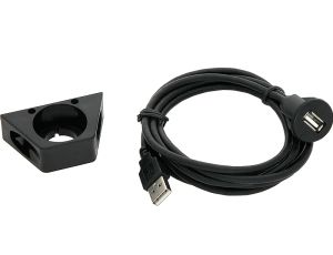 Kfz-USB-Stecker/Buchse mit Sockel 2m