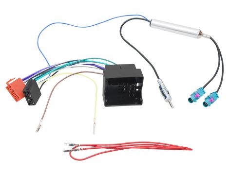 Autostecker VW, Skoda-ISO+Trenner 2xFakra-Din