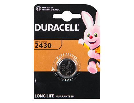 Bateria litowa 3V CR2430 Duracell Blister 1szt