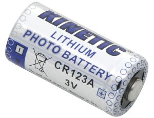 Lithium-Batterie 3V`CR123 1400mAh 16,5x34,0mm Kinetic