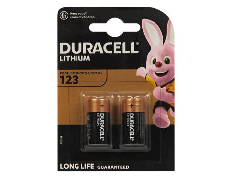 Lithium-Batterie 3V`CR123 DURACELL BLISTER 2St.