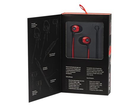 BLOW B-16 BLACK/RED In-Ear-Kopfhörer+Mikrofon - 4