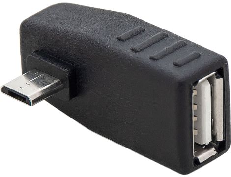 USB-Buchse-zu-USB-Stecker microUSB-Winkeladapter