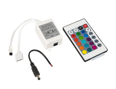 LED-Streifensteuerung RGB 24-KEY-Fernbedienung IR HQ