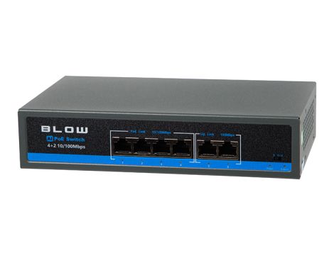 POE-Schalter für BLOW 4PoE 100Mbs 60W Kameras BL-SW6-4P