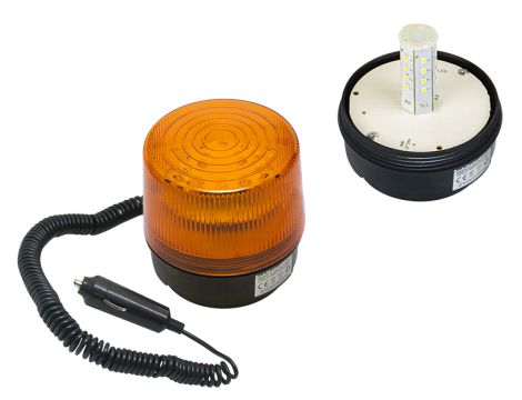 LED-Leuchte 12V Magnet orange