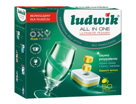 Spülmaschinentabletten 50 Stück All in one P-free LUDWIK-Verpackung