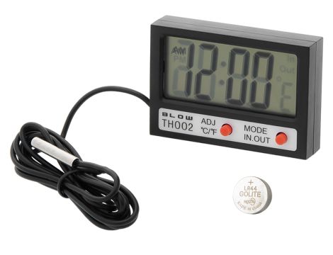 BLOW LCD-Panel-Thermometer+Uhr TH002