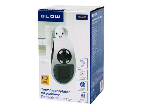 BLOW FH-A31 Plug-in-Heizlüfter weiß LCD-Fernbedienung - 4