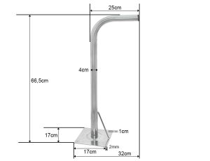 Gebogener Wandhalter 660 verstärkt - image 2