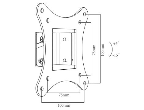 HQ LCD TV-Halterung 10"-32" TYP X SLIM - 6