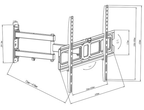 HQ 32"-65" LCD TV-Halterung mit abbrechbarem Gelenk - 11