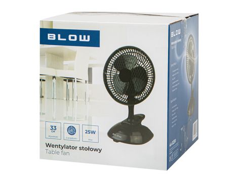 Tischventilator 6"/15cm Clip 25W 2in1 SCHWARZ - 4