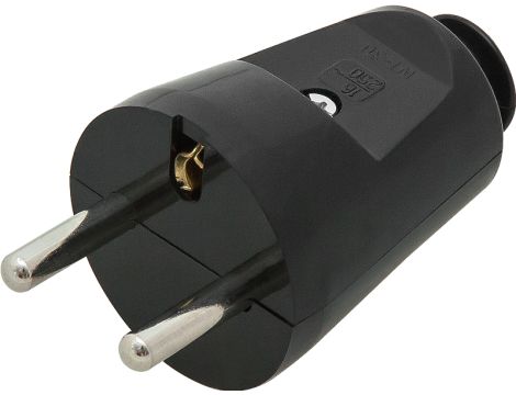 Stecker WT-30 gerade schwarz