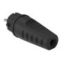 WT-54 PR Stecker gerade schwarz hermetisch Gummi - 3