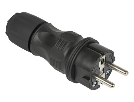 Stecker WT-54 gerade schwarz hermetisch IP54 - 2