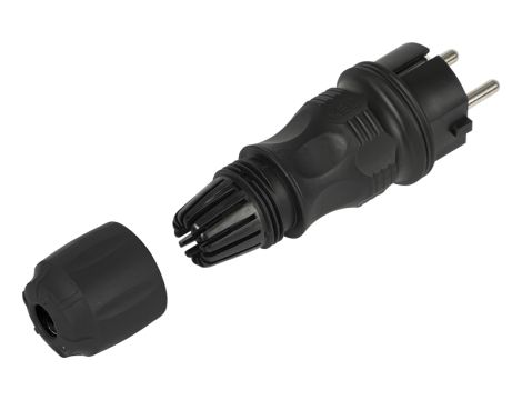 Stecker WT-54 gerade schwarz hermetisch IP54 - 3