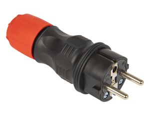 Stecker WT-54 gerade schwarz/rot hermetisch IP54 - image 2