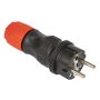 Stecker WT-54 gerade schwarz/rot hermetisch IP54 - 3