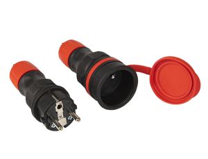 Stecker+Buchse ZWG-54 schwarz/rot hermetisch IP54 - image 2