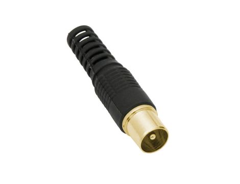 Antennenstecker gerade SCHWARZ GOLD lang