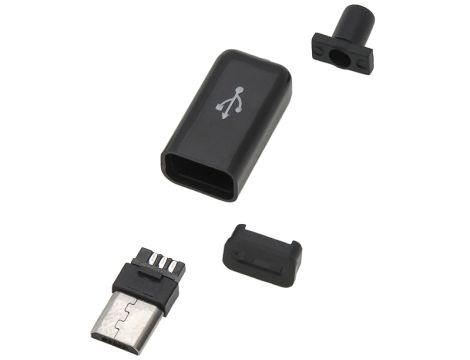 Kabelmontierter Micro-USB-Stecker Typ B