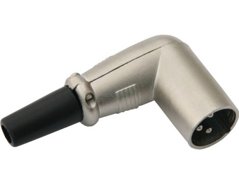 XLR 3P Mikrofonstecker für abgewinkeltes Kabel