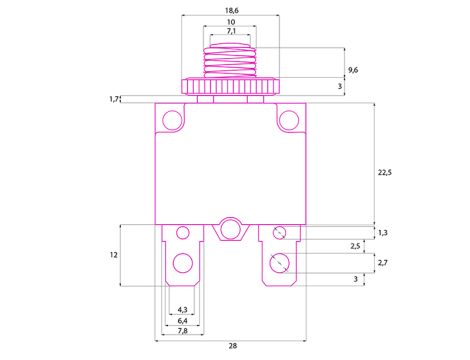 MR1 8A Thermobimetallschalter - 2